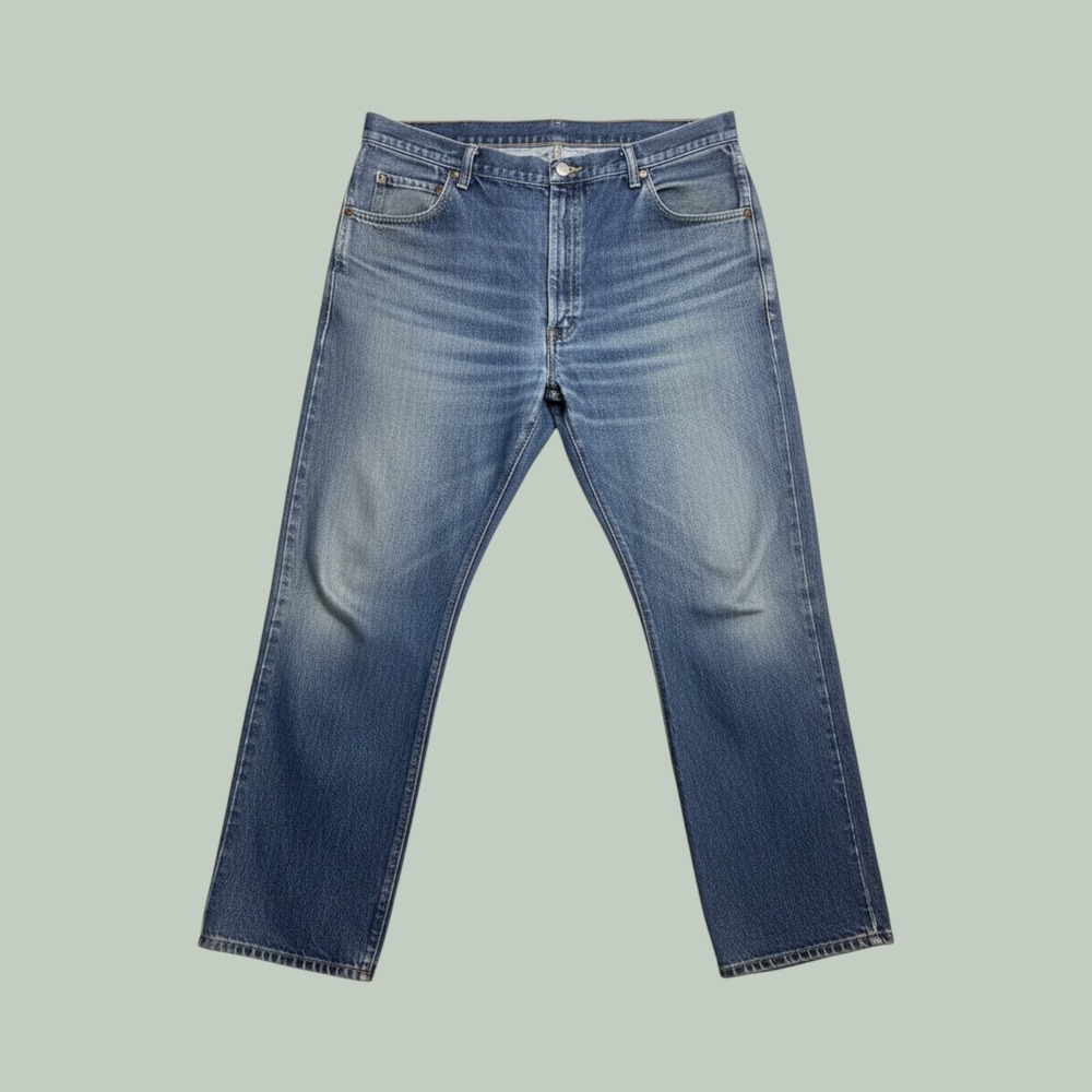 Wrangler Jeans Mens 40x32 (38x30) 965T1MR Medium Wash Blue Straight Leg Denim